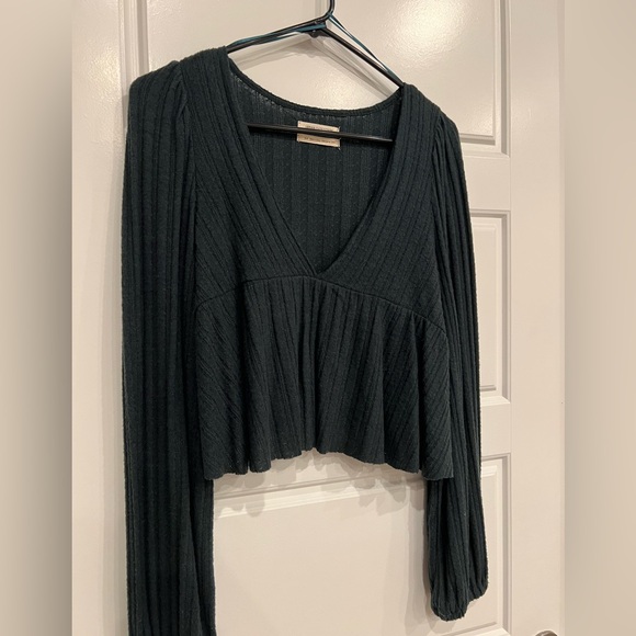 UO Prairie Ribbed Babydoll Top - Picture 4 of 6